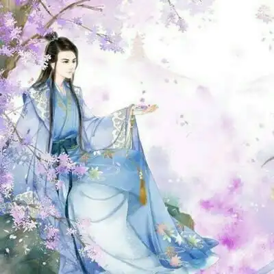 卡通情侣头像一男一女古风唯美