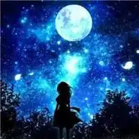 女生头像动漫星空