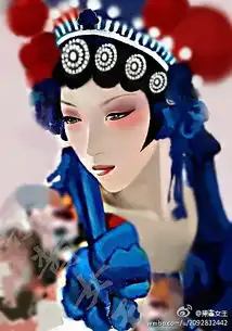 果酱女王插画京剧系列作品