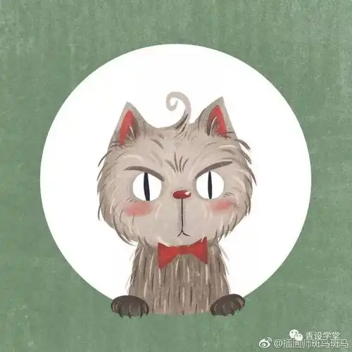 微信头像卡通人和猫水疗
