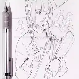 女生头像背影仙气手绘