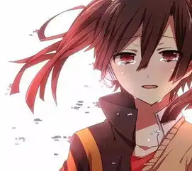 二次元美少女边哭边笑的图片