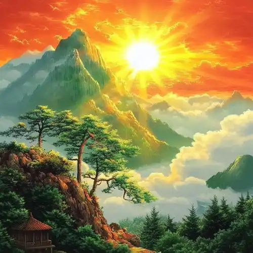 运势很旺的人才会刷到,旭日东升鸿运当头财源滚滚前程锦绣腰缠万贯,满面红光八方来财,吉祥安康福气满满运气旺财运兆头走运头像见龙八方来财