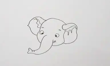 大象卡通简笔画100种
