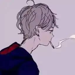 黑色侧脸头像男动漫系女