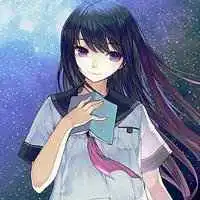 动漫头像高冷女长黑发微信头像图片大全