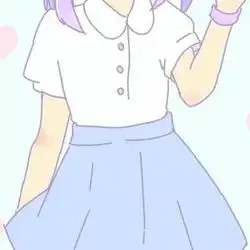 求几张蓝色系的动漫头像女生的多一点