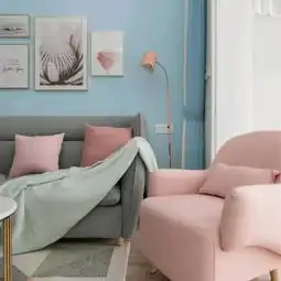 粉色系北欧风的装饰,看着就暖,爱上这样的家了