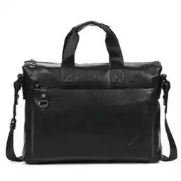 danjue丹爵头层牛皮男士商务手提包男黑色d10111怎么样,好不好