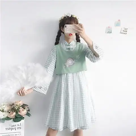 最近火了一波原谅色小裙子无关爱情,绿色是春日仙女系专属