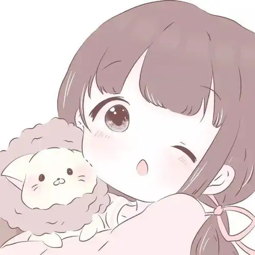 唯美梦幻粉色系动漫女生头像世界没有真相