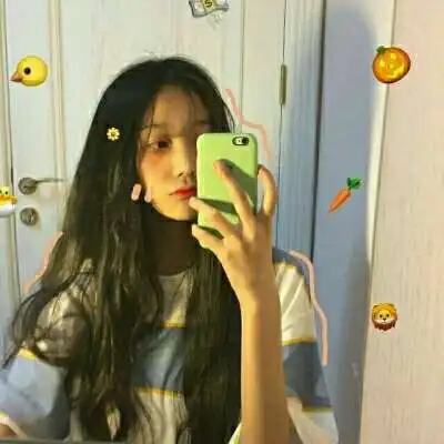 可爱女生头像真人,水清不似你目澈的妹子