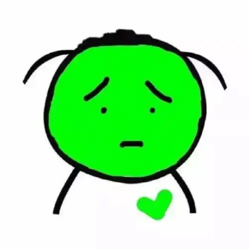 微信头像高冷范男卡通绿