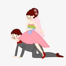 手绘矢量卡通可爱小清新婚礼新郎新娘图片素材其他格式下载动漫人物大全