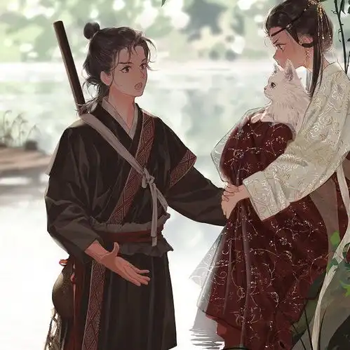 超美的古风动漫情侣头像