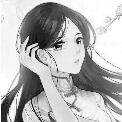 黑白动漫头像女生冷酷2020二次元动漫黑白图片