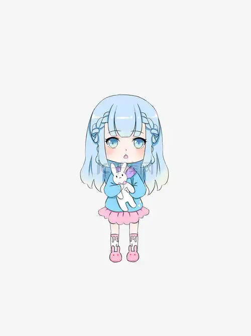 q版抱娃娃睡衣少女素材图片免费下载千库网