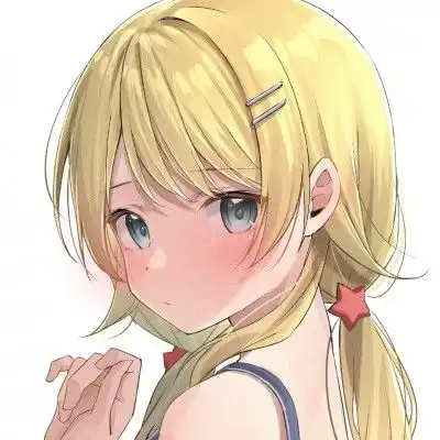 手绘干净二次元可爱女头