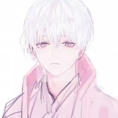 高冷动漫侧脸男头像