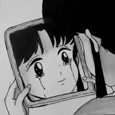 丧系绘画图片抑郁系动漫