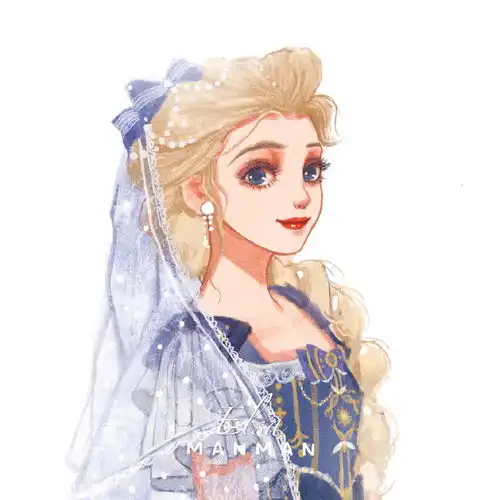 白色系温柔女头像动漫迪