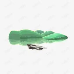 绿色山水卡通手绘插图素材图片免费下载高清png千库网图片编号10004053