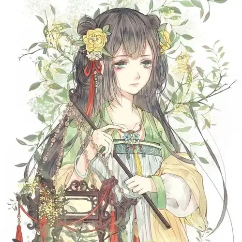 古风系三人闺蜜头像真人