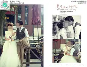 复古浪漫结婚照设计模板psd素材免费下载编号5695485红动网