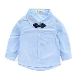 印象童年宝宝纯棉衬衫男童长袖衬衣上衣潮儿童衣服rx蓝色90cm蜜芽,中国领先的进口母婴限时特卖商城