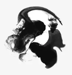 道系水墨头像男生白净