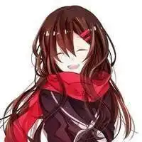 红色系头像温柔女动漫头