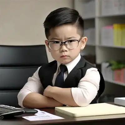 2023抖音超火霸气超拽萌娃职业头像图片