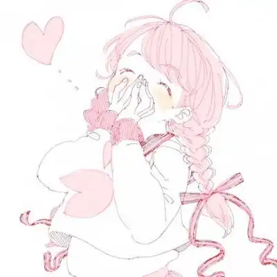 粉红系女生头像动漫图片