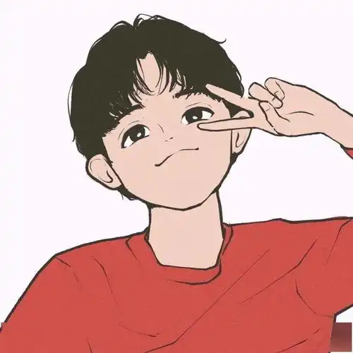 情侣手绘头像一男一女