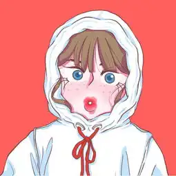 动漫头像冷淡系女插画