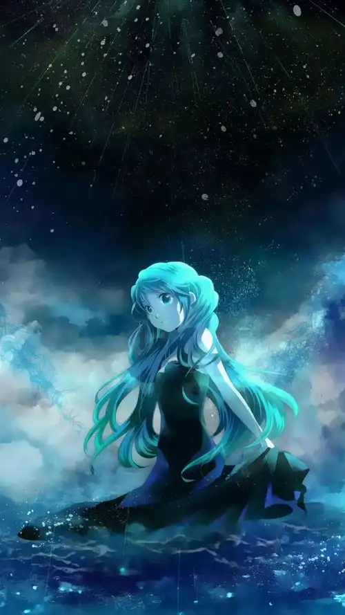 动漫壁纸初音未来黑色系
