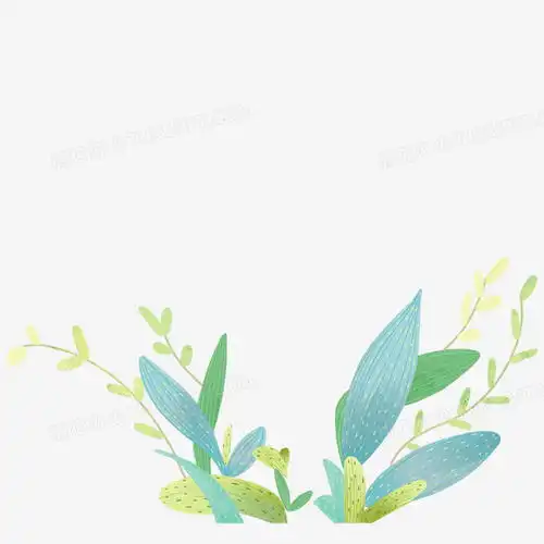 卡通手绘小清新植物叶子装饰元素png图片素材下载植物png熊猫办公