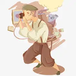 蒸汽朋克卡通手绘风格蒸汽牛仔免扣图片素材其他格式下载动漫人物大全