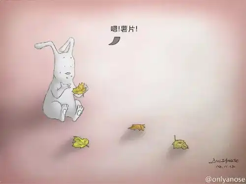 onlyanose冷幽默漫画系列塑料袋兔子第3辑