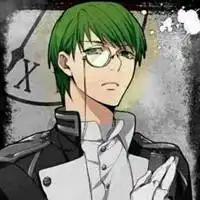 淡绿色头发动漫头像男生冷酷黑白微信头像图片大全