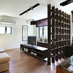 现代风格博古架图片