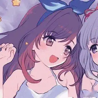 闺蜜头像粉色系动漫版基