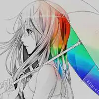 有没有类似这类头像的黑白中有彩色我想要