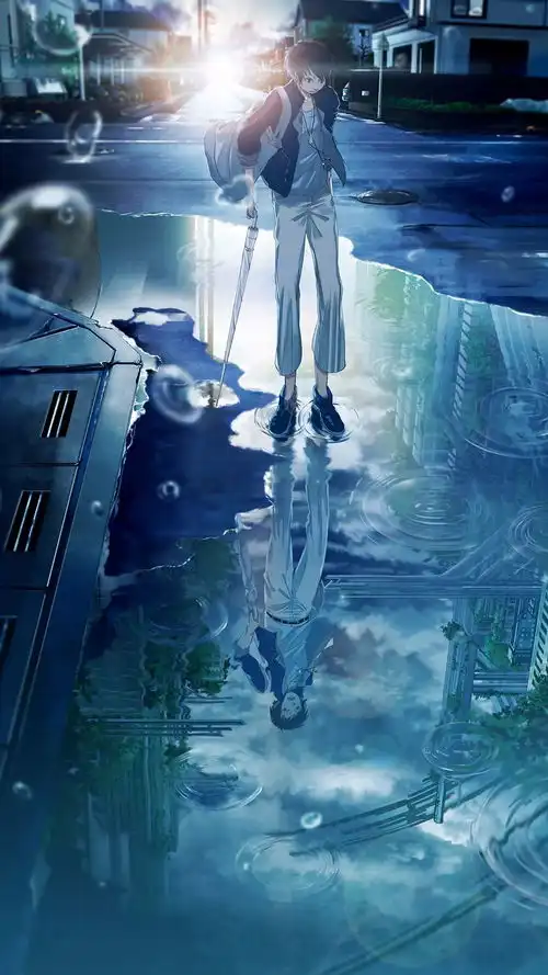 蓝色系动漫头像男生壁纸