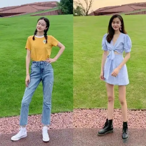 抓住夏天的尾巴,盐系少女穿搭清爽又甜美,真的太让人心动了