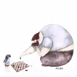 一组老爸和女儿的漫画,暖cry