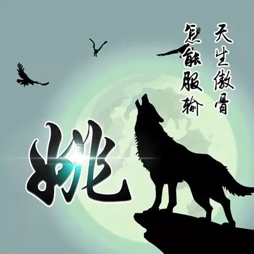 霸气饿狼姓氏头像,天生傲骨,怎能服输喜欢留言领取