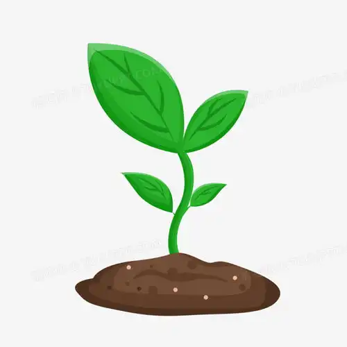 手绘卡通春天绿色的嫩芽png图片素材免费下载绿色png45004500像素