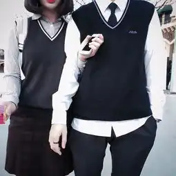 情侣头像禁欲系校园女装