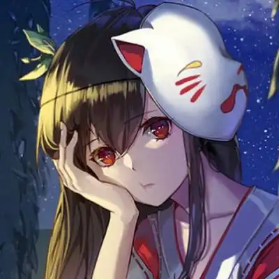 女头像动漫黑色系戴口罩